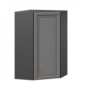 Угловой кухонный шкаф Джелатто 600 высокий ЛД 241.620.000.159, Черный/Оникс серый в Краснодаре