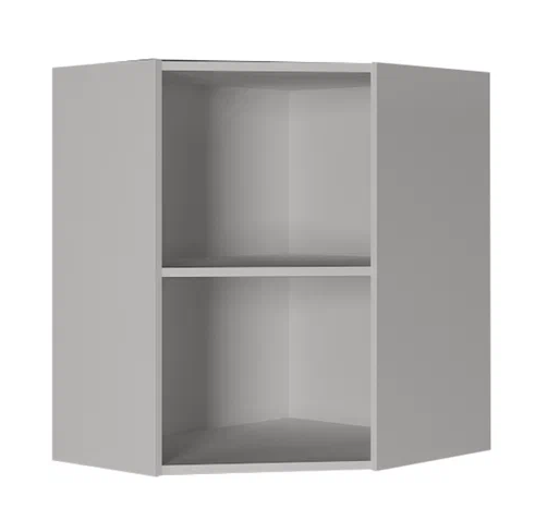 Угловой навесной шкаф ВУ7, Сатин/Белый в Сочи - изображение 1
