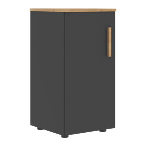 Низкий шкаф колонна с левой дверью FORTA Графит-Дуб Гамильтон  FLC 40.1 (L) (399х404х801) в Краснодаре - предосмотр