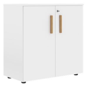 Шкаф широкий низкий с малыми дверцами FORTA Белый FLC 80.1(Z) (798х404х801) в Армавире