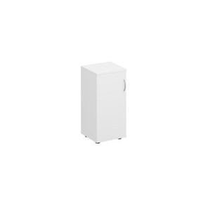 Шкаф для документов низкий узкий закрытый Комфорт КФ, белый премиум (40x38x84) К.508 ДШ в Сочи