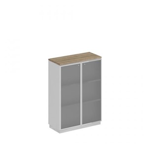Шкаф для документов средний стекло в рамке Speech Cube (90x40x124.6) СИ 319 ДС БП ХР в Сочи