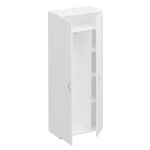 Шкаф для одежды с дополнением Комфорт КФ, белый премиум (80x38x200) К.531 ДШ в Сочи