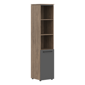 Шкаф колонка с глухой нижней дверью MORRIS TREND Антрацит/Кария Пальмира MHC 42.5 (429х423х1956) в Сочи