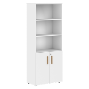 Широкий шкаф высокий FORTA Белый FHC 80.5(Z)  (798х404х1965) в Армавире
