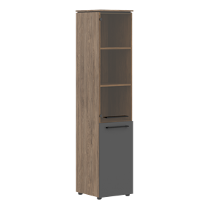 Шкаф высокий комбинированный MORRIS TREND Антрацит/Кария Пальмира MHC  42.2 (429х423х1956) в Краснодаре