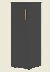 Средний шкаф колонна с глухой дверью левой FORTA Черный Графит   FMC 40.1 (L) (399х404х801) в Сочи