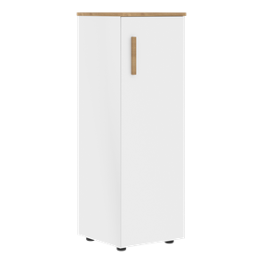 Средний шкаф колонна с правой дверью FORTA Белый-Дуб Гамильтон  FMC 40.1 (R) (399х404х801) в Сочи