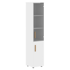 Высокий шкаф колонна с дверью FORTA Белый FHC 40.2 (L/R) (399х404х1965) в Сочи