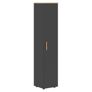 Высокий шкаф колонна с глухой дверью FORTA Графит-Дуб Гамильтон   FHC 40.1 (L/R) (399х404х1965) в Краснодаре