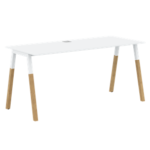 Письменный стол FORTA Белый-Белый-Бук  FST 1567 (1580х670х733) в Армавире