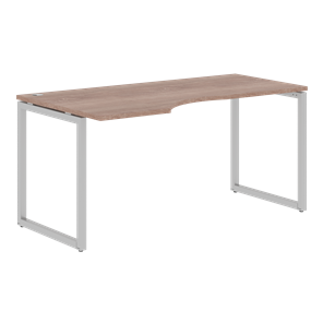 Письменный стол с боковым левым выступом XTEN-Q Дуб-сонома-серебро XQCET 169 (L) (1600х900х750) в Сочи