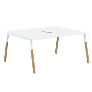 Переговорный стол FORTA Белый-Белый-Бук FWST 1513 (1580x1346x733) в Армавире