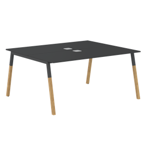 Стол для переговоров FORTA Черный Графит-Черный Графит-Бук FWST 1513 (1580x1346x733) в Армавире