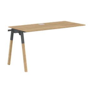 Переговорный стол FORTA Дуб Гамильтон-Черный графит-Бук  FIST 1167 (1180х670х733) в Сочи