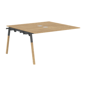 Переговорный стол FORTA Дуб Гамильтон-Черный графит-Бук FIWST 1313 (1380х1346х733) в Сочи