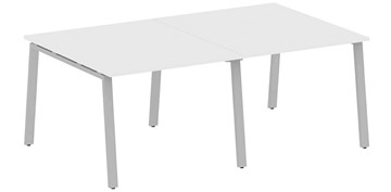 Стол для переговоров БА.ПРГ-2.2, Белый/Серый в Сочи