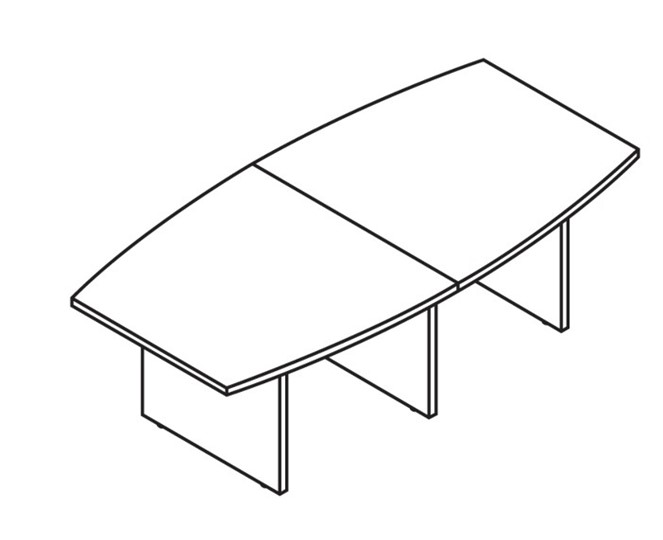 Конференц-стол переговорный MORRIS TREND Антрацит/Кария Пальмираа MCT 2412.1 (2400x1200x750) в Краснодаре - изображение 1