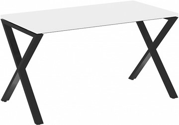 Письменный стол Loft VR.L-SRX-3.7, Белый Бриллиант/Черный металл в Краснодаре