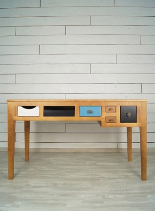 Стол письменный Aquarelle Birch с 6 ящиками (RE-12ETG/4) в Сочи - изображение