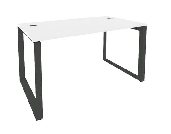 Стол на металлокаркасе O.MO-SRR-3.8, Антрацит/Белый в Сочи - изображение