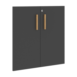 Низкие двери для шкафов с замком FORTA Черный ГрафитFLD 40-2(Z) (794х18х766) в Краснодаре