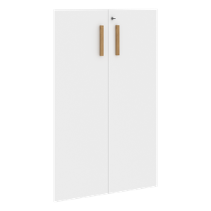 Двери для шкафов средние с замком FORTA Белый FMD 40-2(Z) (794х18х1164) в Краснодаре