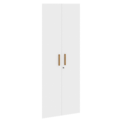 Двери для шкафов высокие с замком FORTA Белый FHD 40-2(Z)  (794х18х1932) в Сочи - изображение