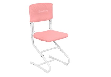 Комплект чехлов на сиденье и спинку стула СУТ.01.040-01 Розовый, Замша в Краснодаре