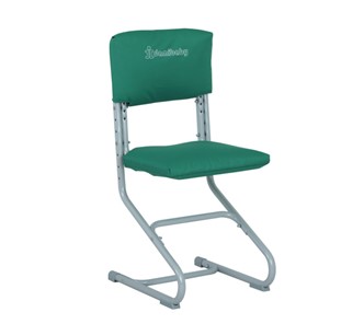 Комплект чехлов на сиденье и спинку стула СУТ.01.040-01 Зеленый, Замша в Армавире