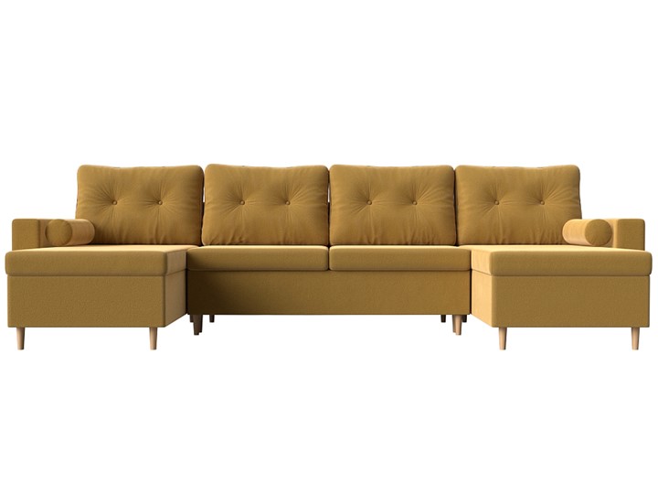 Большой П-образный диван Белфаст, Желтый (Микровельвет) в Сочи - изображение 5