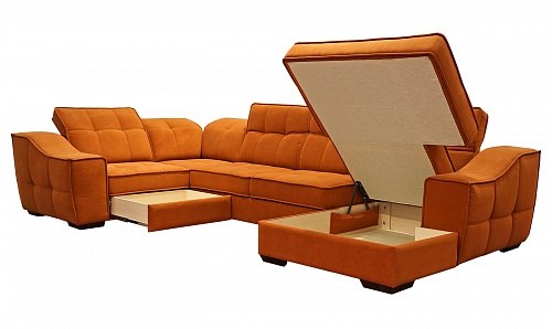 Угловой диван N-11-M (П1+ПС+УС+Д2+Д5+П1) в Новороссийске - изображение 1