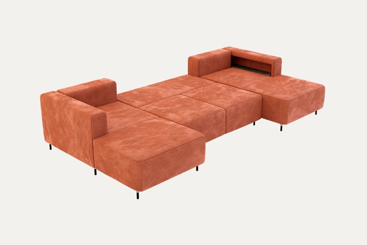 П-образный диван P-0-M П ( П1+Д5+Д2+Д5+П1) в Краснодаре - изображение 1