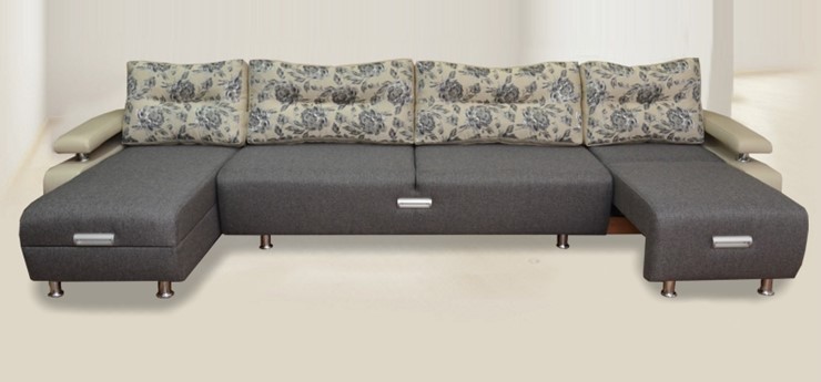 П-образный диван Престиж-15 микс в Краснодаре - изображение 1