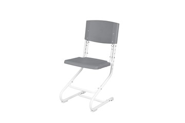 Регулируемый детский стул СУТ.02 Пластик (рост от 115 см), Серый в Армавире
