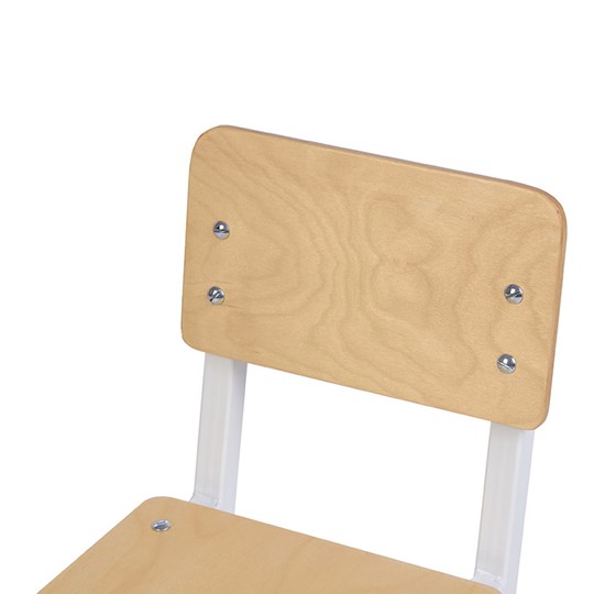 Детский стул POLINI Kids City S Ученик, 2 гр. Белый-дуб пастельный в Армавире - изображение 4