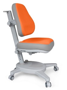 Кресло Mealux Onyx (Y-110) OG  - серое + чехол оранжевый с серыми вставками в Краснодаре