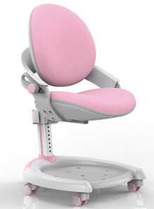 Растущее кресло Mealux ZMAX-15 Plus, Y-710 PN Light, белый металл, обивка светло-розовая однотонная в Краснодаре