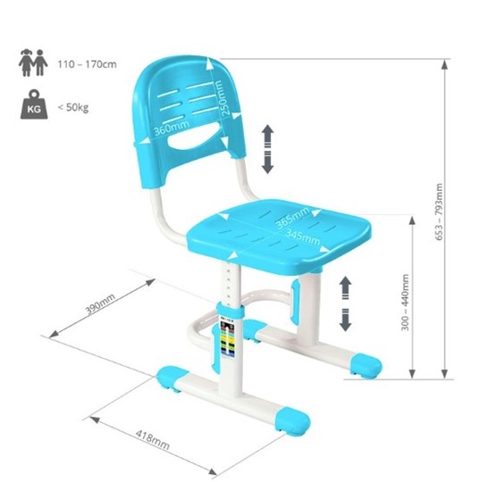 Растущий стул SST3 Blue в Армавире - изображение 4
