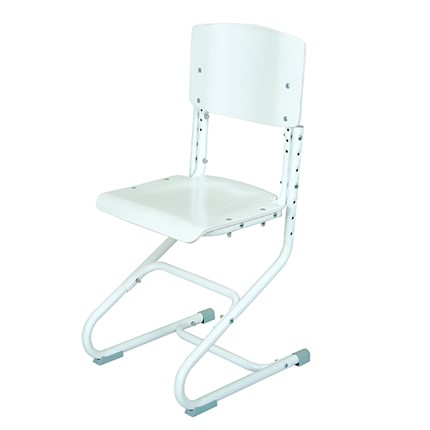 Регулируемый детский стул СУТ 01-01, Белый, 000008000 в Армавире - изображение