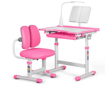 Комплект из растущего стола и кресла Mealux EVO BD-23 Pink в Краснодаре