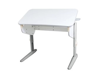 Детский стол-трансформер 5/100 (СУТ.46) + Polka_z 5/500 (2 шт) Рамух белый/серый/бежевый в Сочи