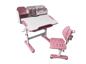 Растущая парта + стул Vivo Pink FUNDESK в Армавире - предосмотр 1