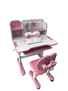 Растущая парта + стул Vivo Pink FUNDESK в Армавире - предосмотр 2