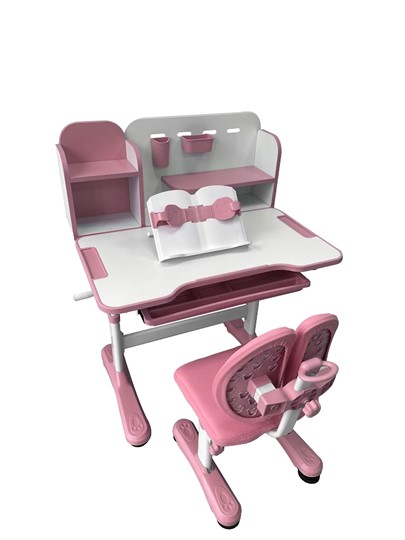 Растущая парта + стул Vivo Pink FUNDESK в Армавире - изображение 2