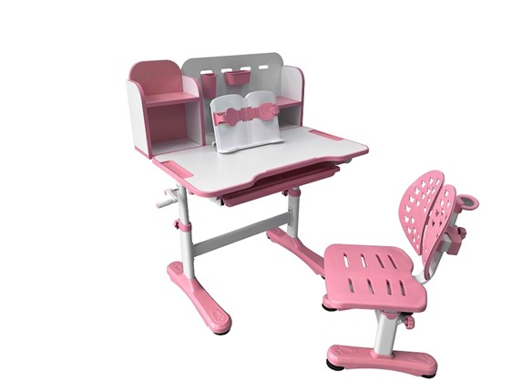 Растущая парта + стул Vivo Pink FUNDESK в Армавире - изображение