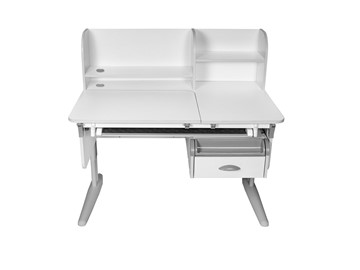 Детский стол-трансформер Lp/70-45 (СУТ.62 PRO) + Tumba 8 с лотком белый/серый/серый в Сочи