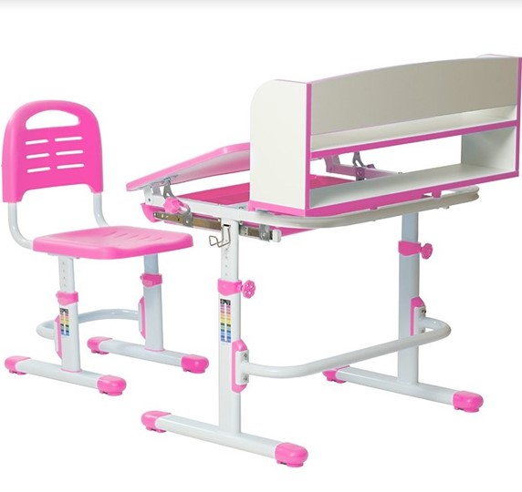Детский стол-трансформер SET HOLTO-26 с надстройкой (розовый) в Краснодаре - изображение 11