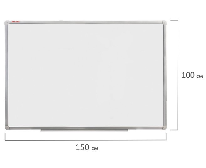 Доска магнитная настенная BRAUBERG 100х150 см, алюминиевая рамка в Армавире - изображение 8