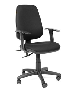 Кресло офисное CHAIRMAN 661 Ткань стандарт 15-21 черная в Новороссийске - предосмотр